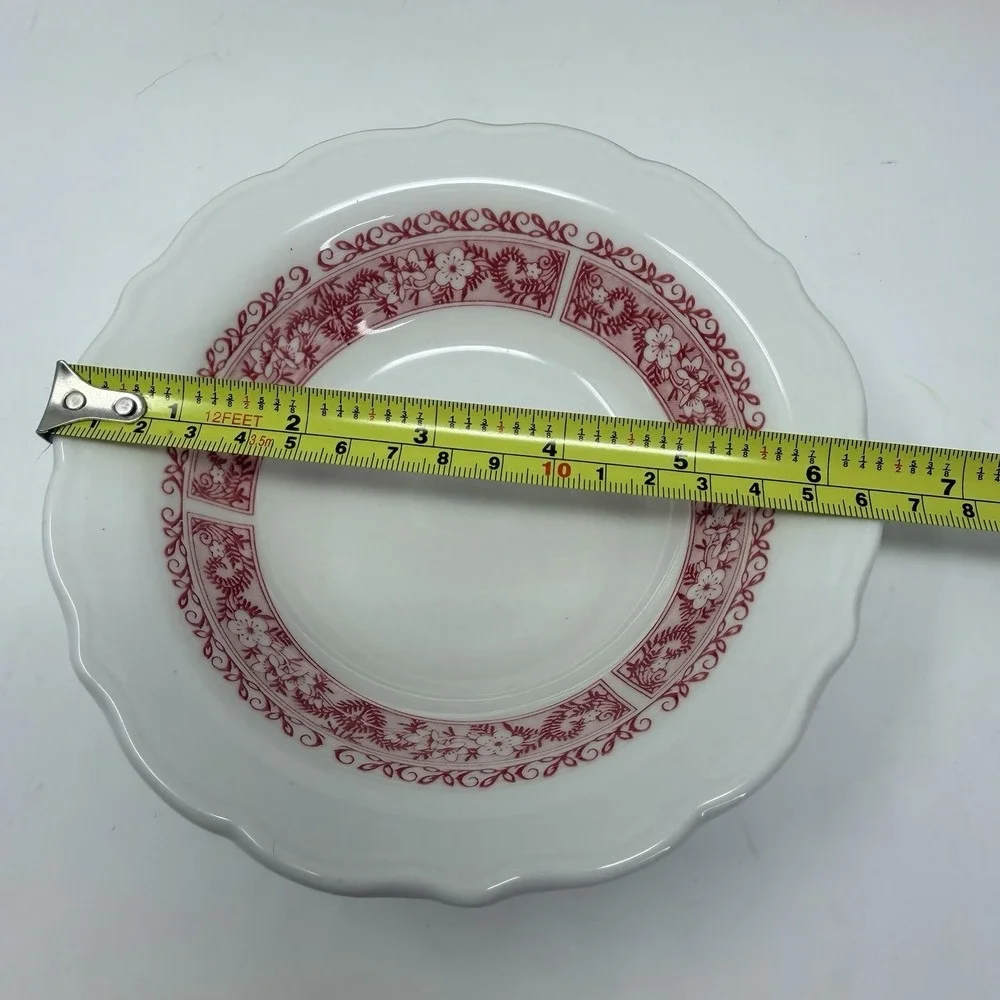Syracuse China Strawberry Hill 4 Cereal Bowls 6.5